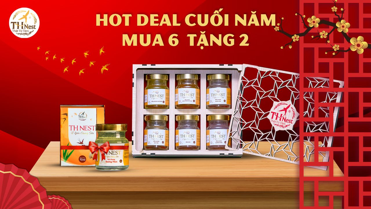 HOT DEAL CUỐI NĂM - MUA 6 TẶNG 2 YẾN SÀO CHƯNG SẴN